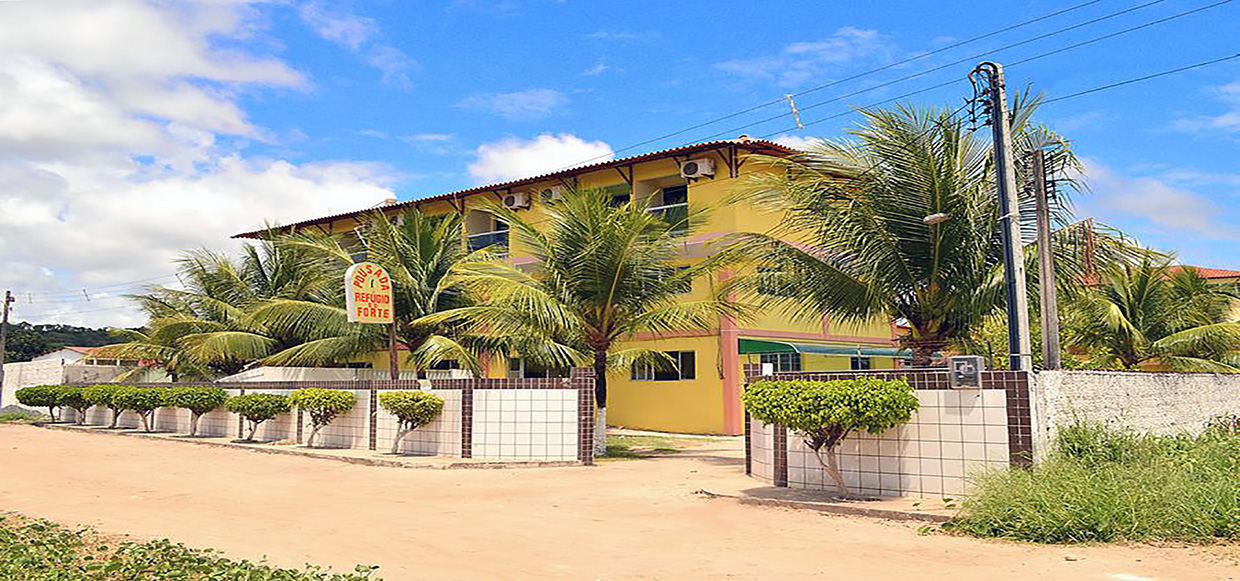 Fachada da Pousada Refúgio do Forte